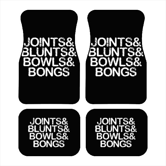 Joints Bongs stars green Car Mats