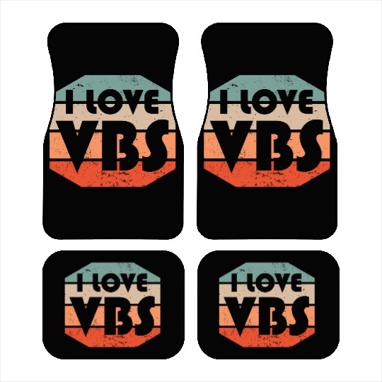 I Love VBS Summer Camp Vacation Bible School Crew Car Mats