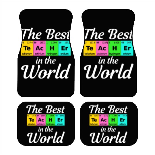 The Best Teacher Science Chemistry Biology Physics Car Mats