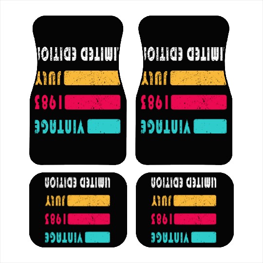 July 1983 Anniversary July 1983 July Car Mats