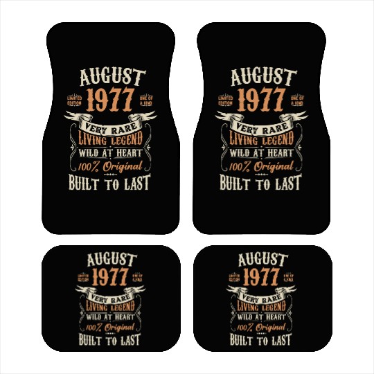 August 1977 Birthday Surprise Car Mats