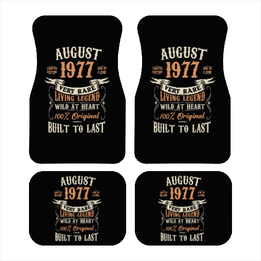 August 1977 Birthday Surprise Car Mats