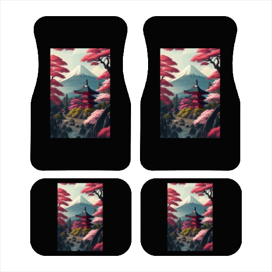 Asia Landscape Serene Mount Fuji Car Mats
