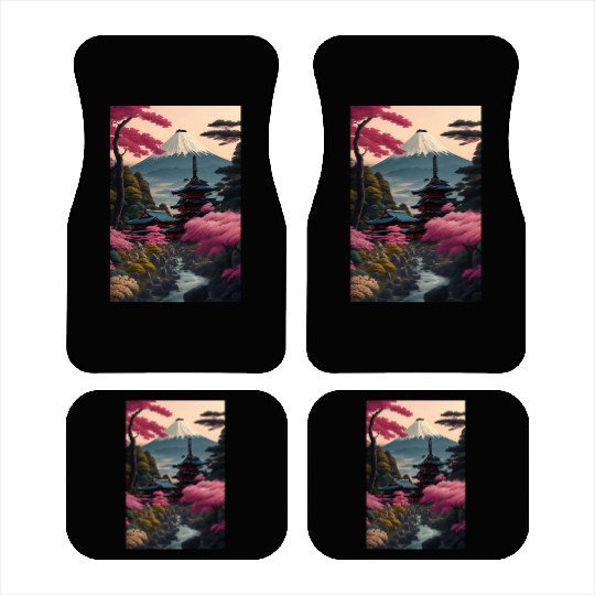 Asia Landscape Serene Mount Fuji Car Mats