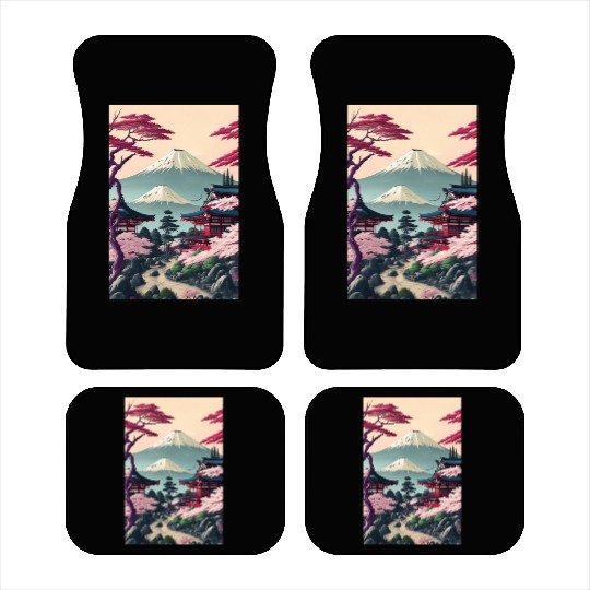 Asia Landscape Serene Mount Fuji Car Mats