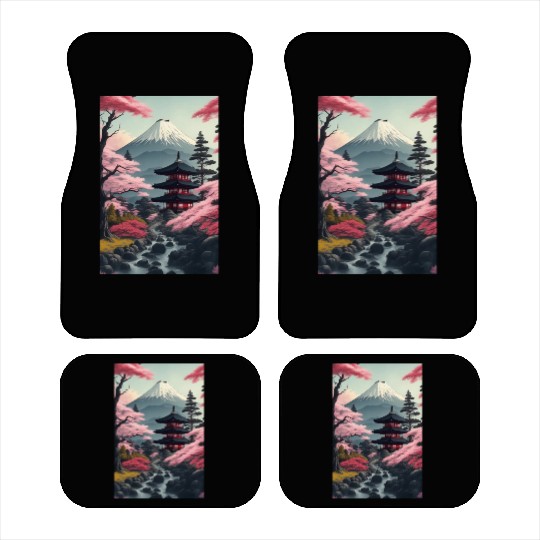 Asia Landscape Serene Mount Fuji Car Mats
