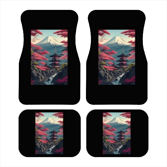 Asia Landscape Serene Mount Fuji Car Mats