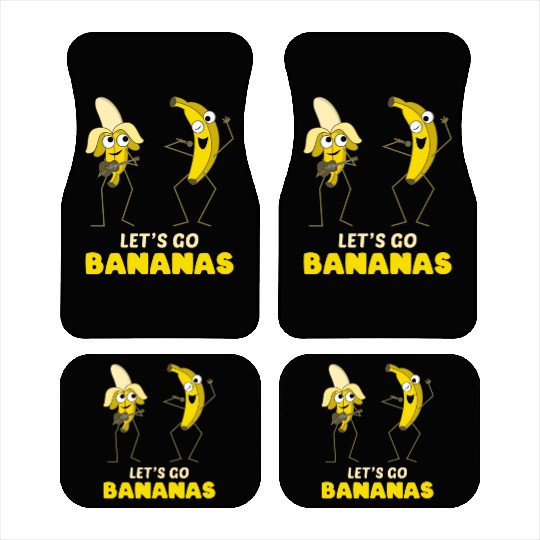 Singing Funny Banana Meme Let Us Go Banana Car Mats
