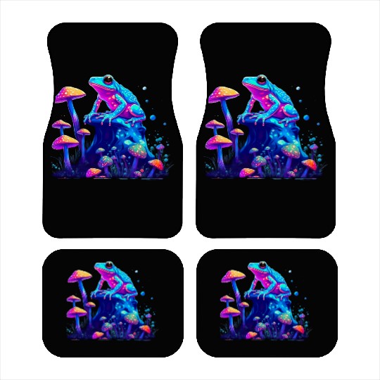 Aesthetic Frog Mushrooms Frogs for a Mushroom Car Mats