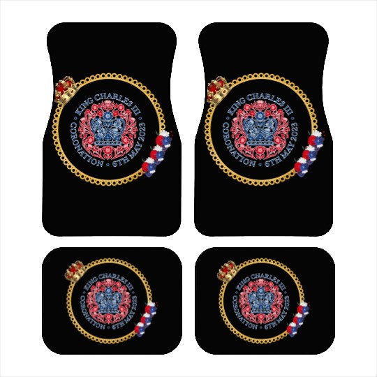King Charles Iii British Monarch Royal Coronation Car Mats