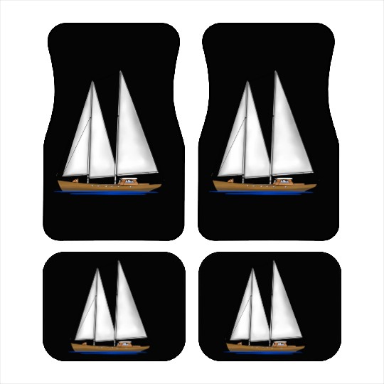 Sailing Key Largo Florida Keys Beach Sunset Car Mats