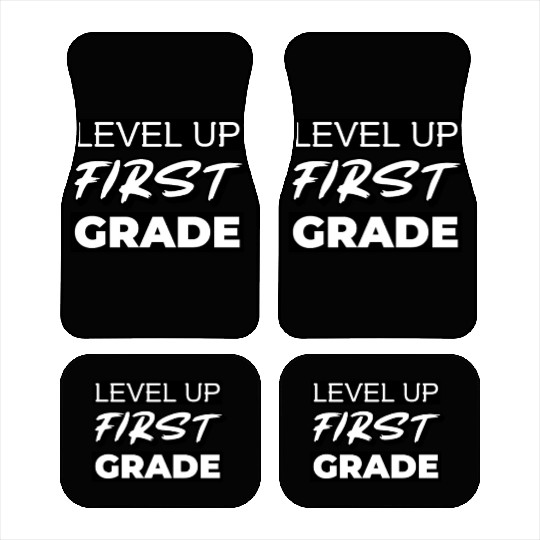 Back to School Car Mats Level Up 1st