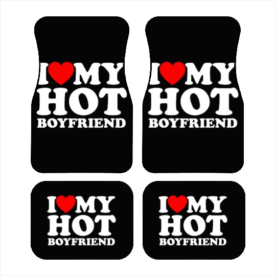 I Love My Hot Boyfriend - Romance Car Mats