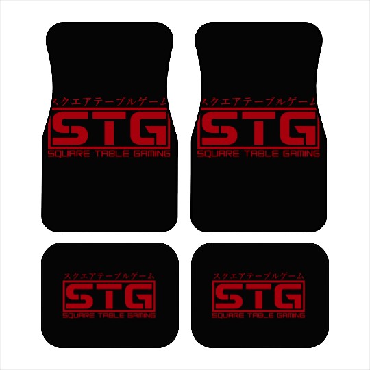 Square Table Gaming Logo (Red) Car Mats