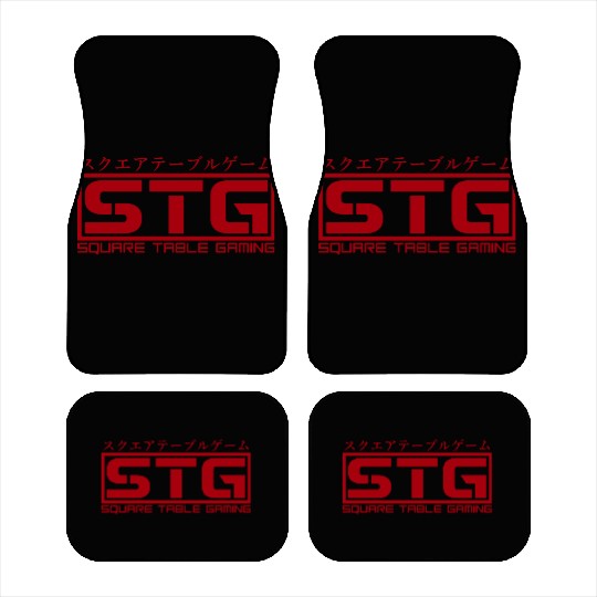 Square Table Gaming Logo (Red) Car Mats