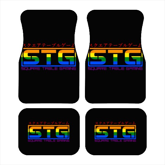 Square Table Gaming Logo (Pride) Car Mats