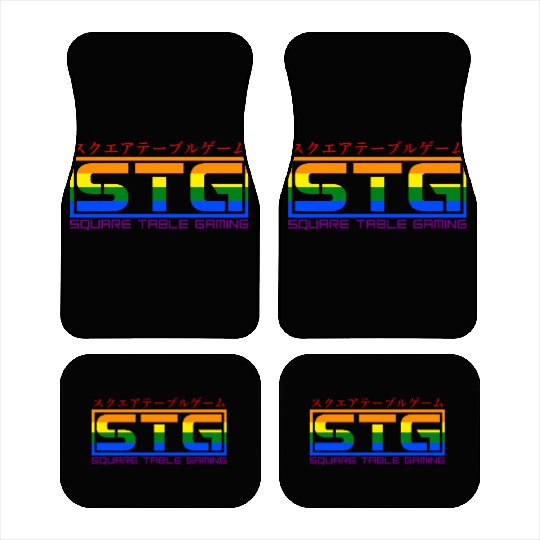 Square Table Gaming Logo (Pride) Car Mats