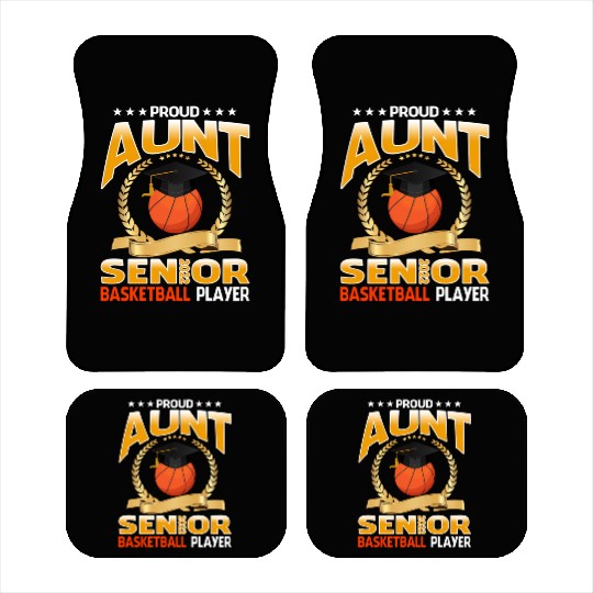 Proud Aunt Senior Class Of 2022 Basketball Player Car Mats