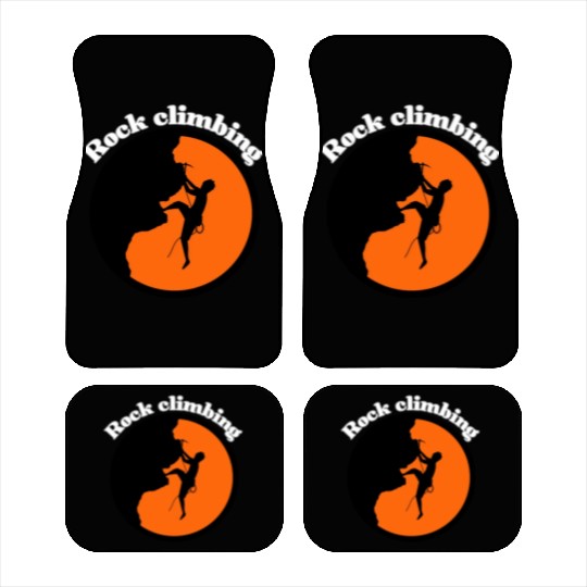 Rock climbing design Car Mats