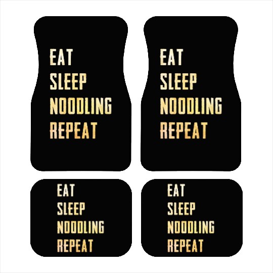 Flathead Fish Eat Sleep Noodling Repeat Catfish Car Mats