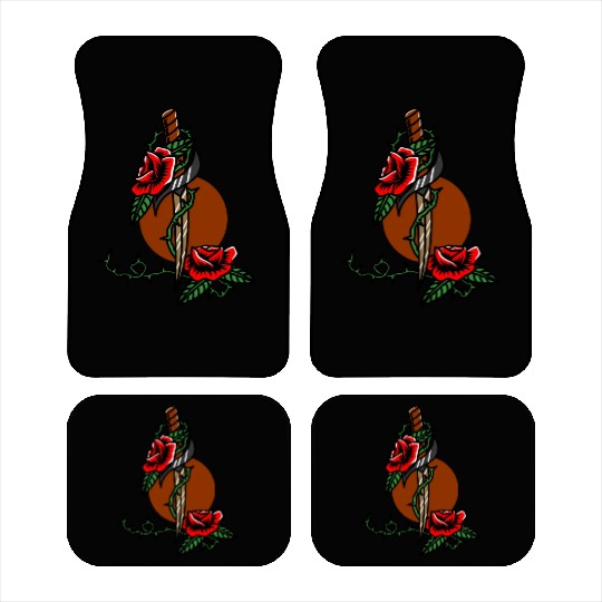Twilight Dagger Flower Car Mats