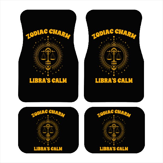 Libra Sign Design Car Mats