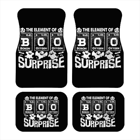 Halloween T Funny Boo The Element Of Surprise Car Mats