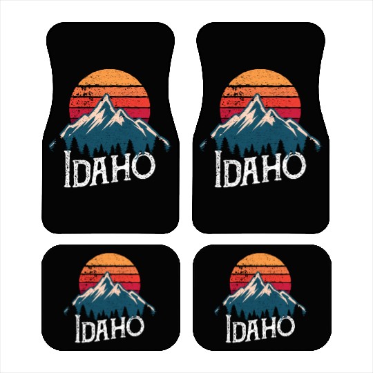 Idaho Id Moains Outdoor Wildness Car Mats