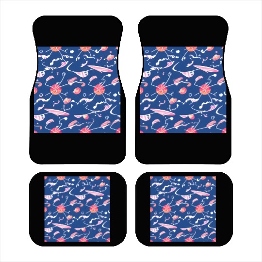 Galaxy nebula art Car Mats