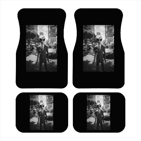 Mysterious Alien in a Suit: Photo Rio de Janeiro Car Mats