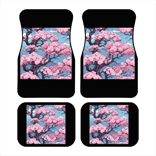 Anime Euphoria: Fantasy Cherry Blossom Dreamscape Car Mats