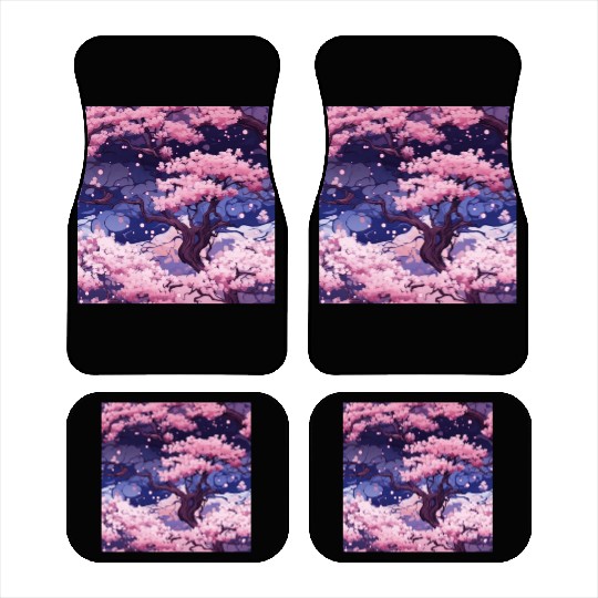Anime Euphoria: Fantasy Cherry Blossom Dreamscape Car Mats