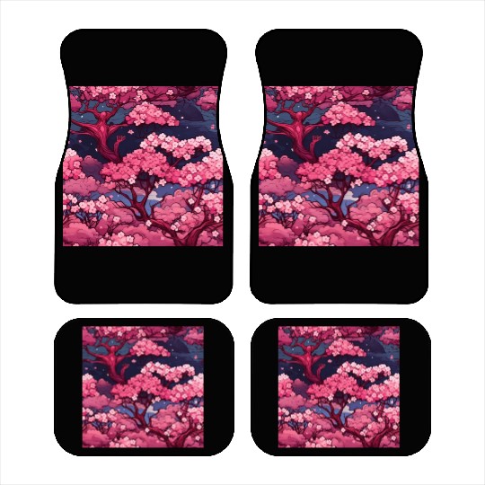 Anime Euphoria: Fantasy Cherry Blossom Dreamscape Car Mats