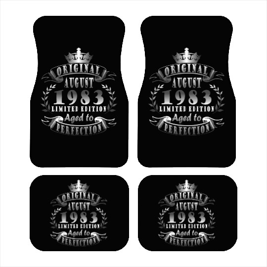 august 1983 Anniversary august 1983 august Car Mats