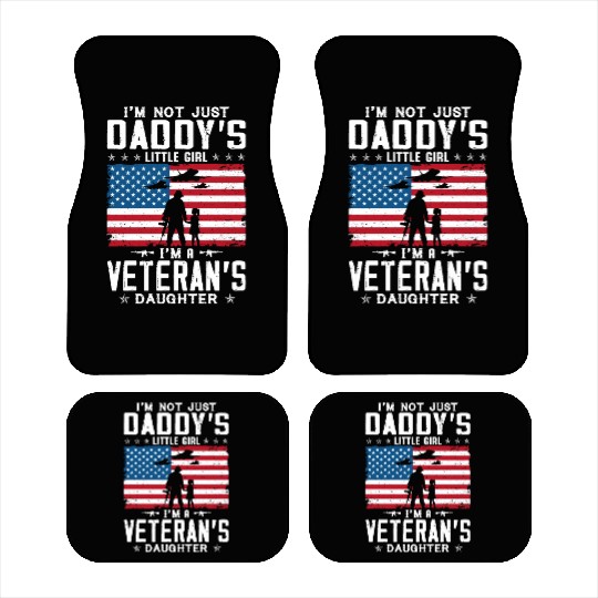 US Army I'm A Veterans Daughter Car Mats