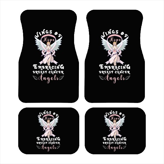 Breast cancer Awareness Support Survivors Pink Car Mats