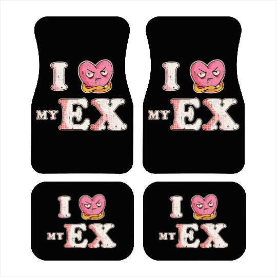 Funny I Heart My Ex GF I Love My Ex Girlfriend Car Mats