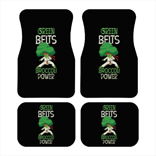 Broccoli Martial Arts Karate MMA Boxing Kicks Car Mats
