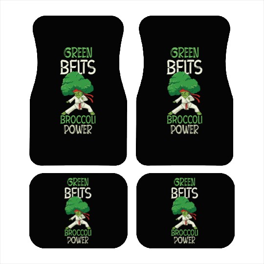 Broccoli Martial Arts Karate MMA Boxing Kicks Car Mats