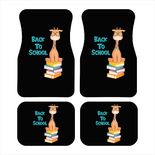 Back To School Giraffe Car Mats