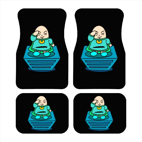 Searching At The Top Green Color Car Mats