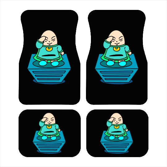 Searching At The Top Green Color Car Mats