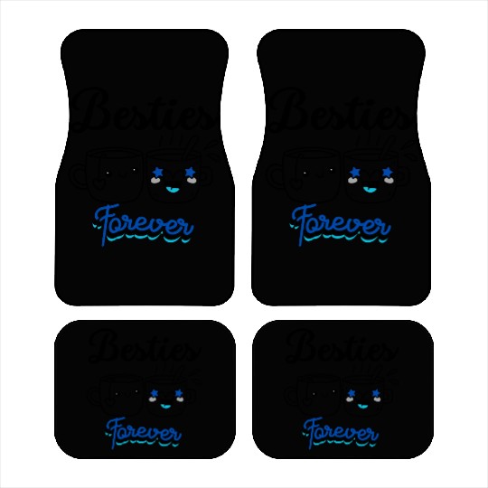 Besties , Friendship Day Gift, Tea Lover Friends Car Mats