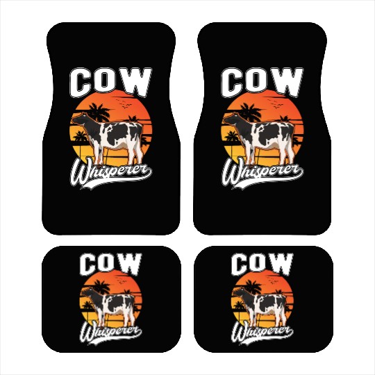Cow Whisperer Farmer Cattle Breeder Cows Car Mats
