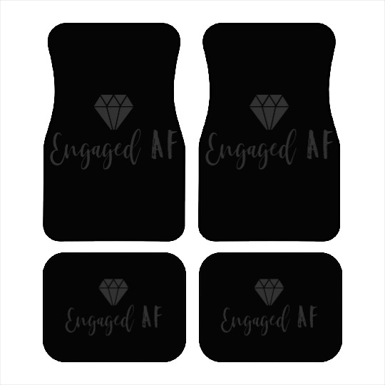 Engaged Af Fiancee Engagement For Her Car Mats
