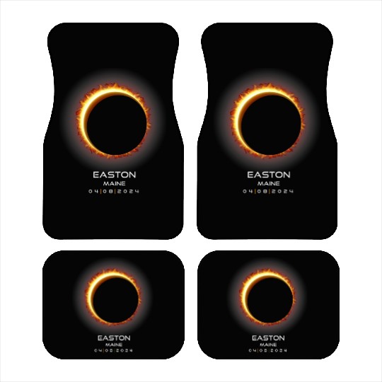 2024 Easton Maine Eclipse Memento Souvenir April Car Mats