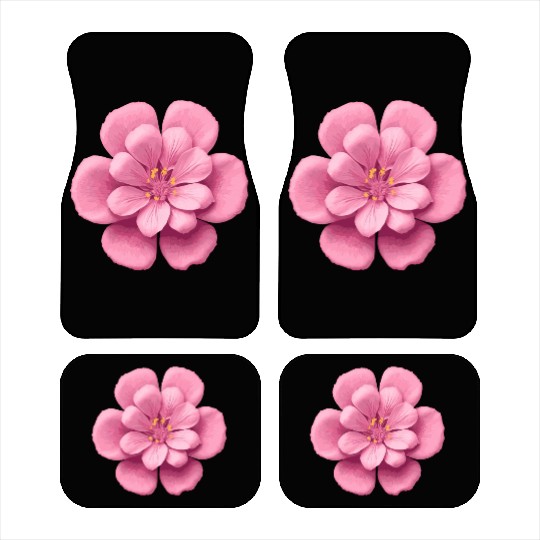 Pink Sakura flower Car Mats