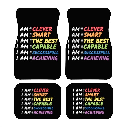 Daily Motivational Affirmation Self Love Quote Car Mats