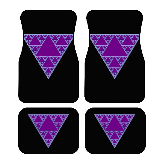 90s Triangle of Teal and Purple Car Mats