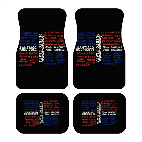 Dominican Cities: Provincias Dominican Republic Car Mats